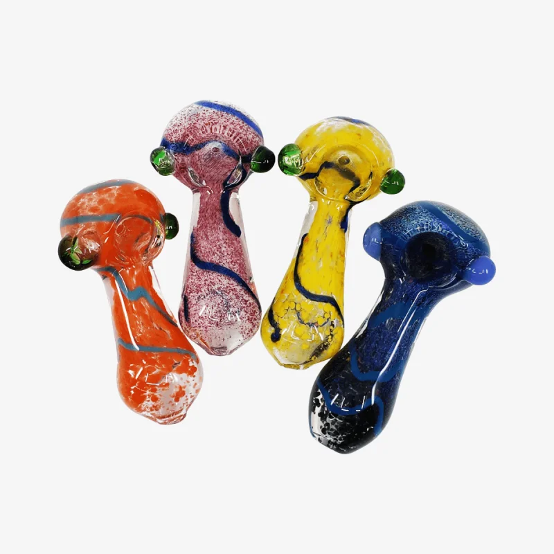 3.5" SINGLE FRIT WITH BEADS HANDPIPE