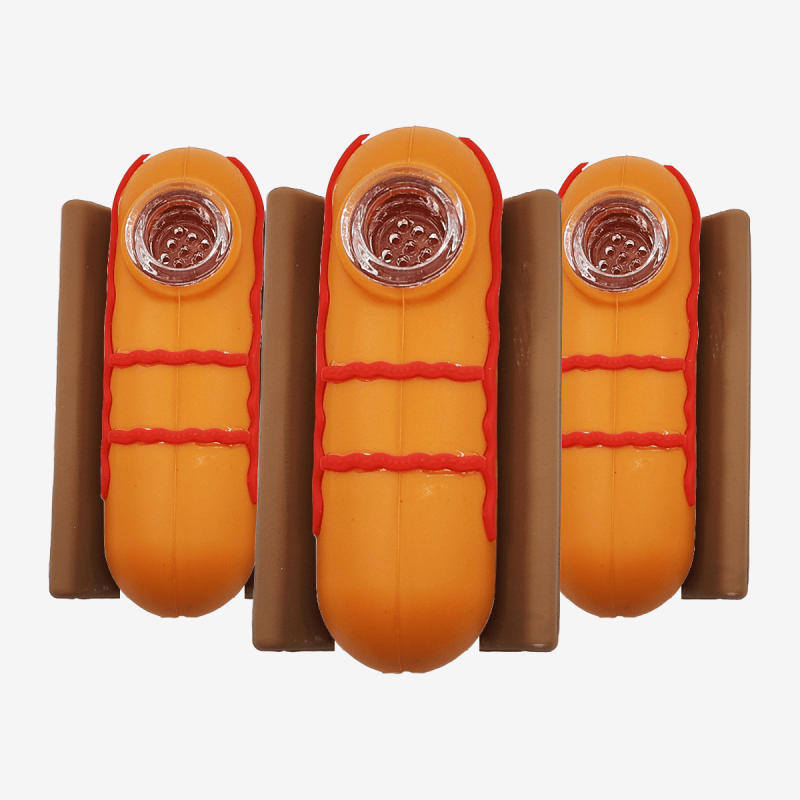 4 Inch Colored Mr Poppy Butt Hole Silicone Hand Pipe by Pipe420 – playful novelty silicone hand pipe with sturdy bowl and flexible body, offered by wholesale silicone hand pipe distributor LA CA – distributed by Pipe420