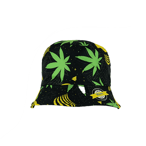 Stylish black and green hat with green leaf embroidery – Pipe King LLC Los Angeles Wholesale Apparel