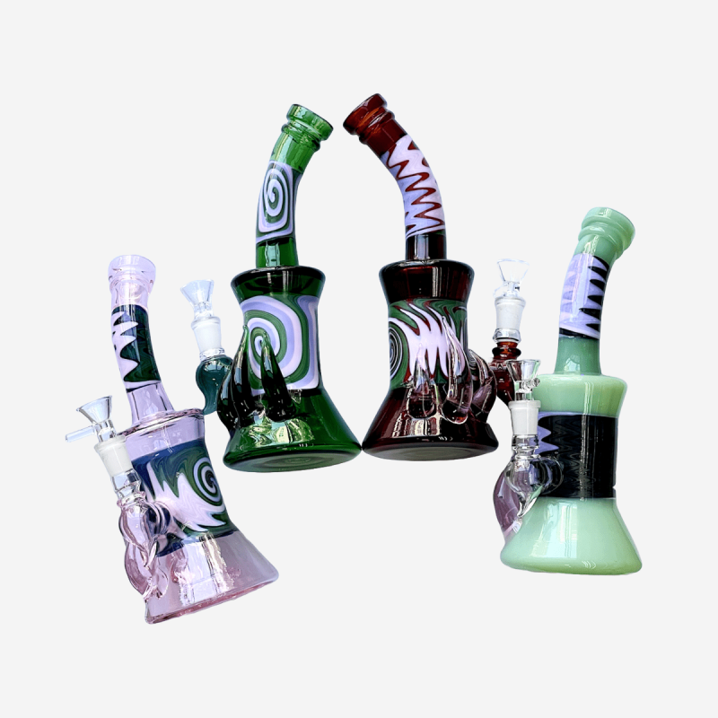 12-inch Spikey Waterpipe by Pipe King LLC – distributed by Pipe420 | Wholesale glass pipe distributors LA USA best wholesale glass pipe distributors LA