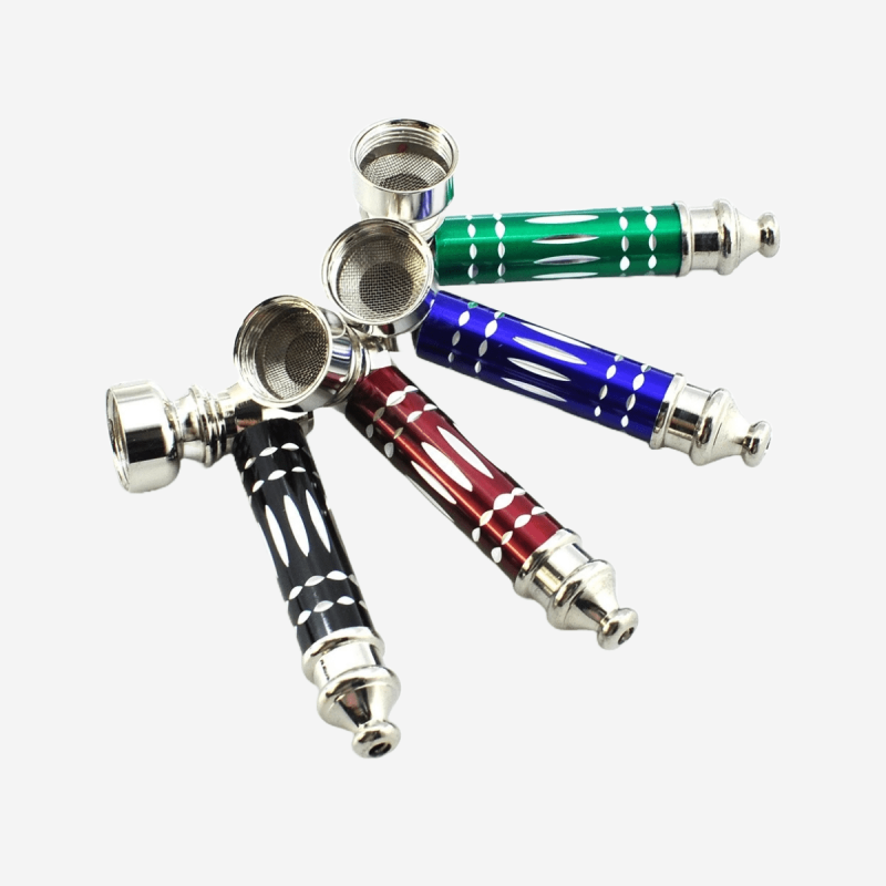ALUMINUM TUBE MINI SMOKING PIPE: COMPACT ELEGANCE FOR ON-THE-GO ENTHUSIASTS