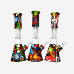 14 Inch Perc Silicone Water Pipe by Generic – distributed by Pipe King Wholesale – wholesale silicone smoking accessories distributor Los Angeles, CA