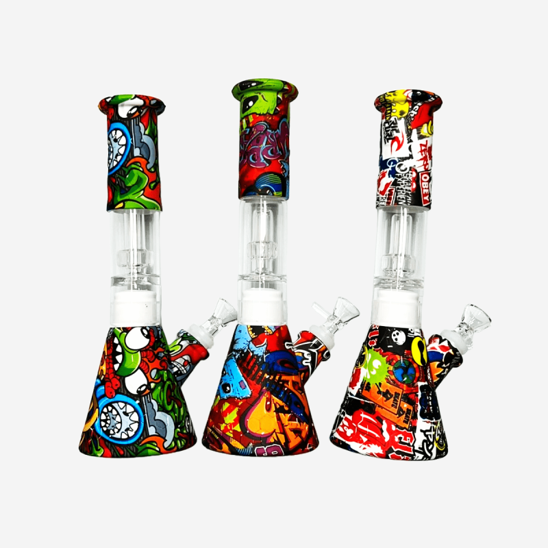 14 Inch Perc Silicone Water Pipe by Generic – distributed by Pipe420 – wholesale silicone smoking accessories distributor Los Angeles, CA