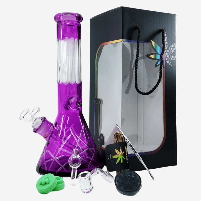 12.5-inch 7mm Beaker Water Pipe Multi-Color Set by Pipe King LLC – distributed by Pipe420 | Wholesale glass pipe distributors LA USA best wholesale glass pipe distributors LA