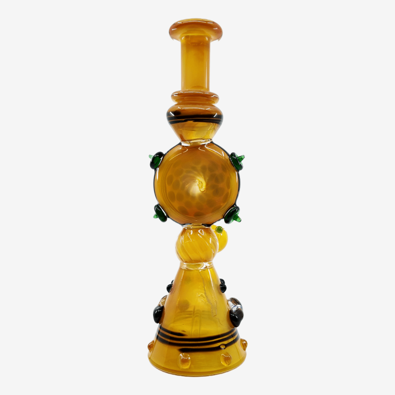 10" Stacked-Perc Bent-Neck Dab Rig by Pipe420 – Wholesale glass pipe distributors LA USA | best wholesale glass pipe distributors LA