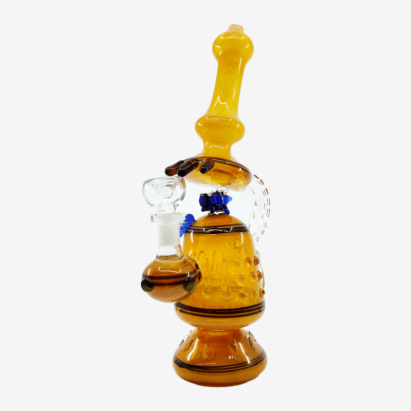 Microscope caterpillar design glass bong, 11 inches – Pipe King LLC Los Angeles Wholesale Smoking Accessories