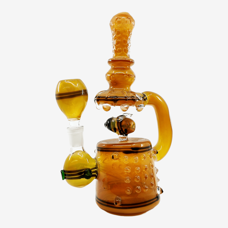 11-inch 460 Gram Bee Telescope Handmade Water Pipe by Pipe King LLC – distributed by Pipe King Wholesale | Wholesale glass pipe distributors LA USA best wholesale glass pipe distributors LA