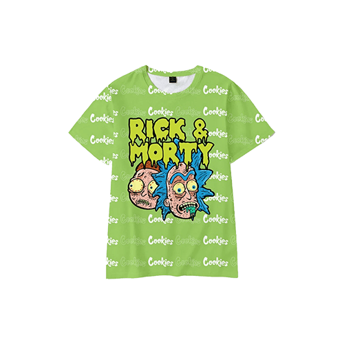 Green apparel featuring Ricky and Morty cartoon design – Pipe King LLC LA Wholesale Apparel