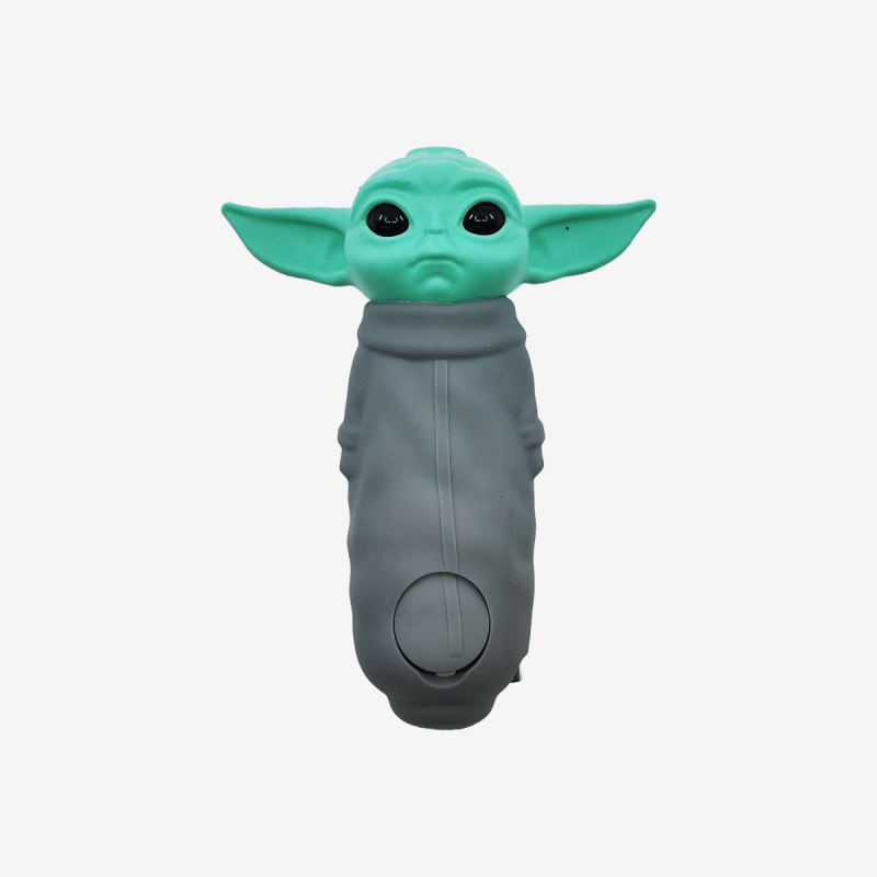 4 inch Baby Yoda silicone hand pipe – Pipe King LLC LA Wholesale Smoke Shop and Accessories