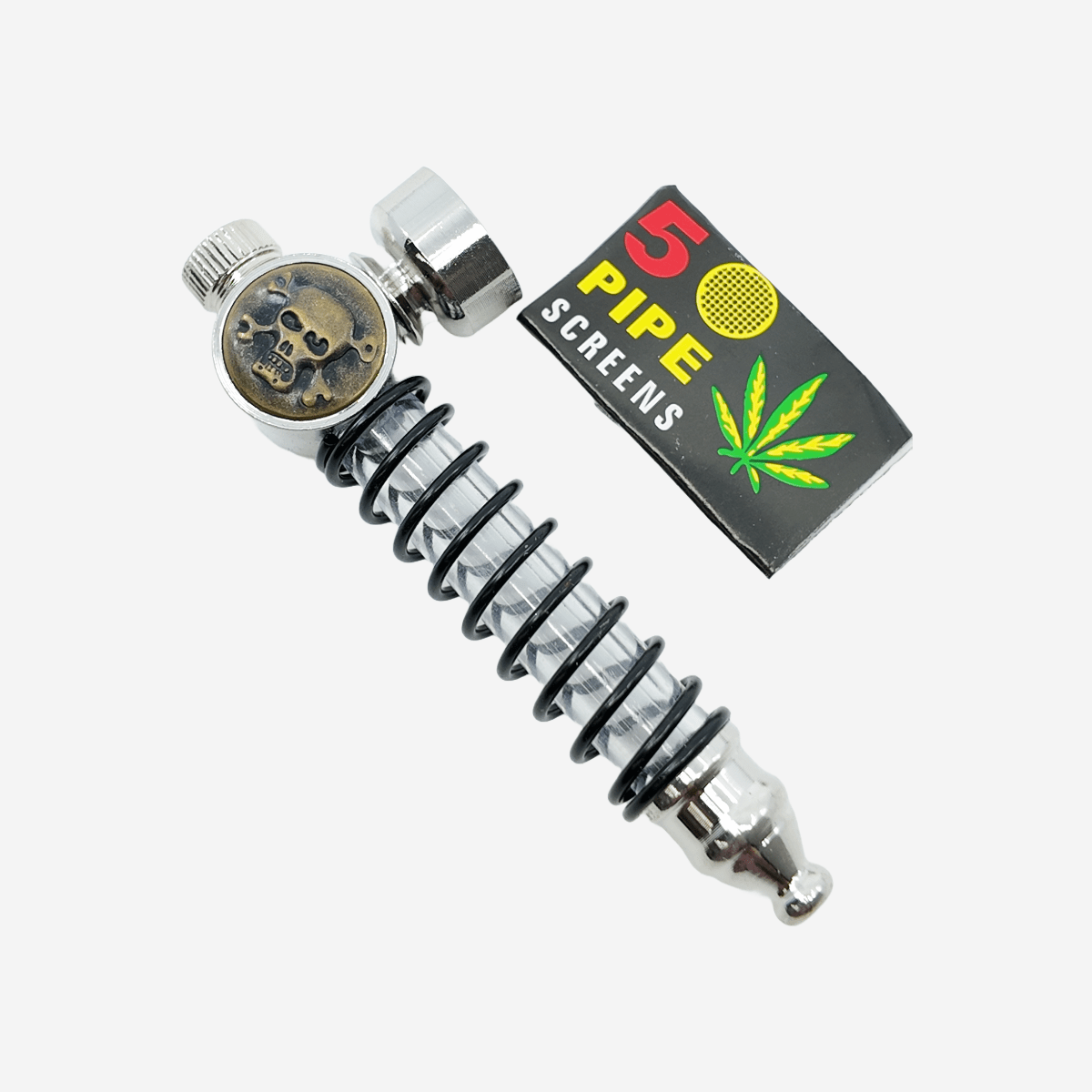 Untitled-2024-09-10T171110.909.png Stylish spring flash skull head pipe with battery replaceable light – Pipe King LLC LA Wholesale Smoke Shop and Accessories