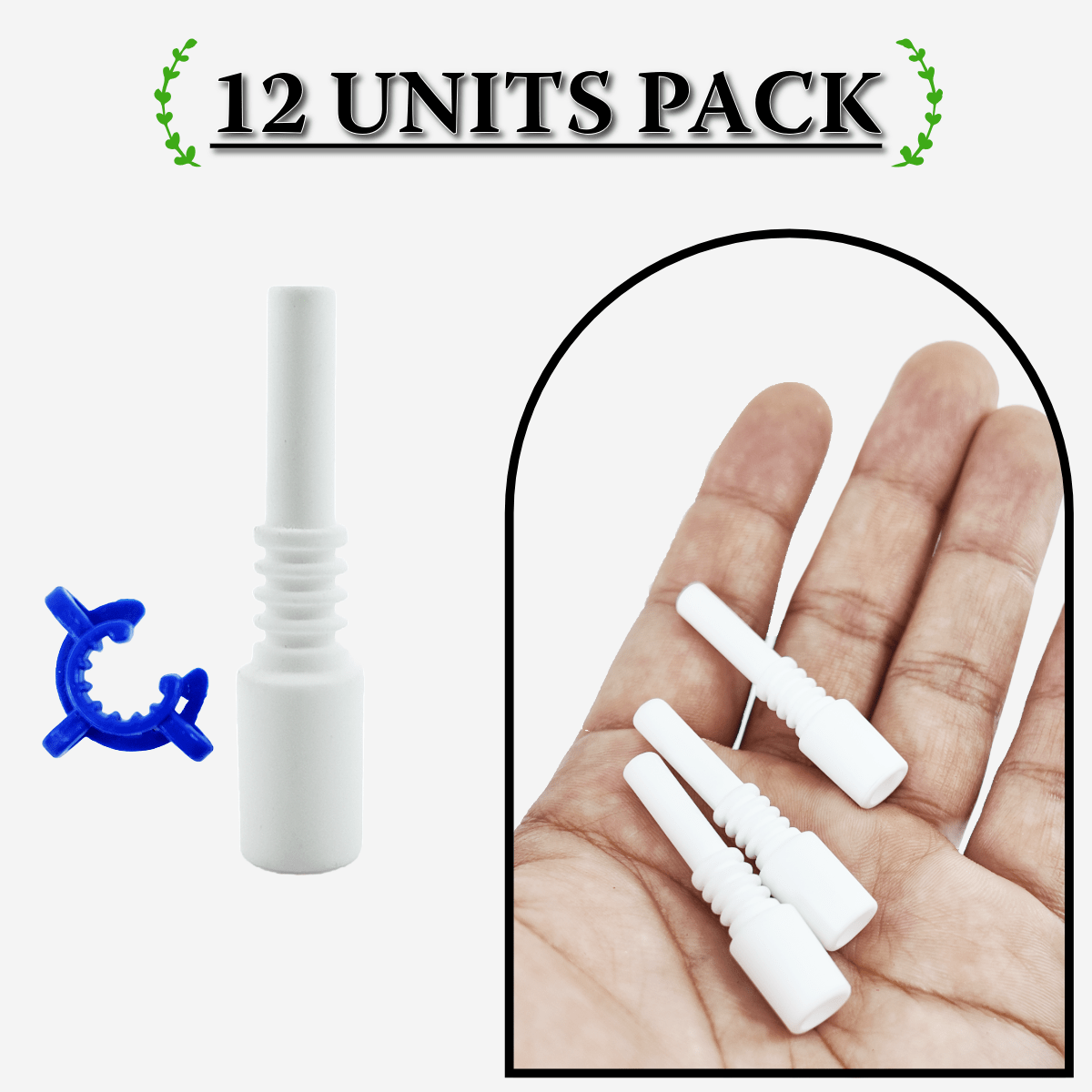 Untitled-2024-10-02T105159.116.png Bulk pack of 10mm ceramic nails with metal clips – Available at Pipe King LLC LA Wholesale Smoke Shop