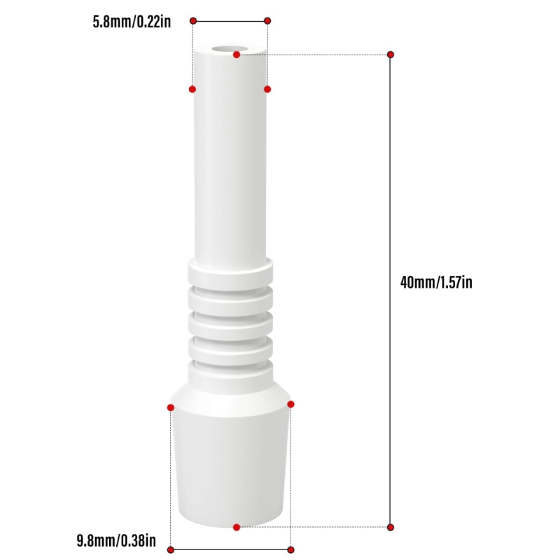 Ceramic 10mm nails for dabbing with clippers, 12-piece pack – Pipe King LLC LA Wholesale Smoke Shop and Accessories