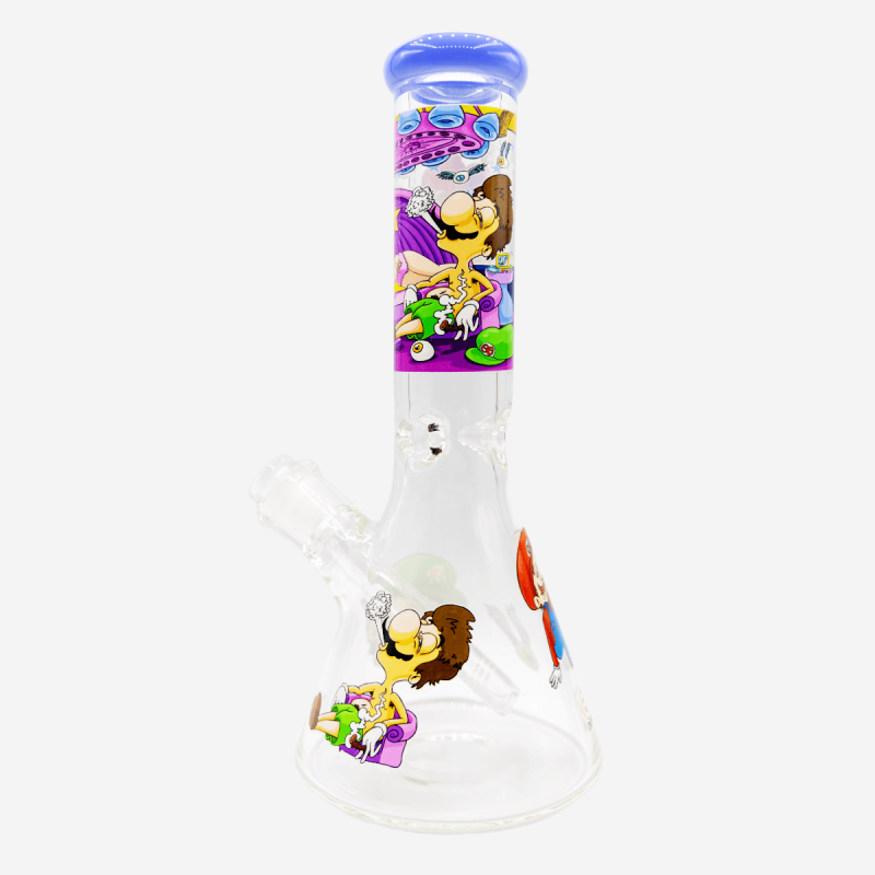Medium 12" Dunkee 2 Players Biker hand pipe for smoking – Pipe King LLC LA Wholesale Smoke Shop and Accessories
