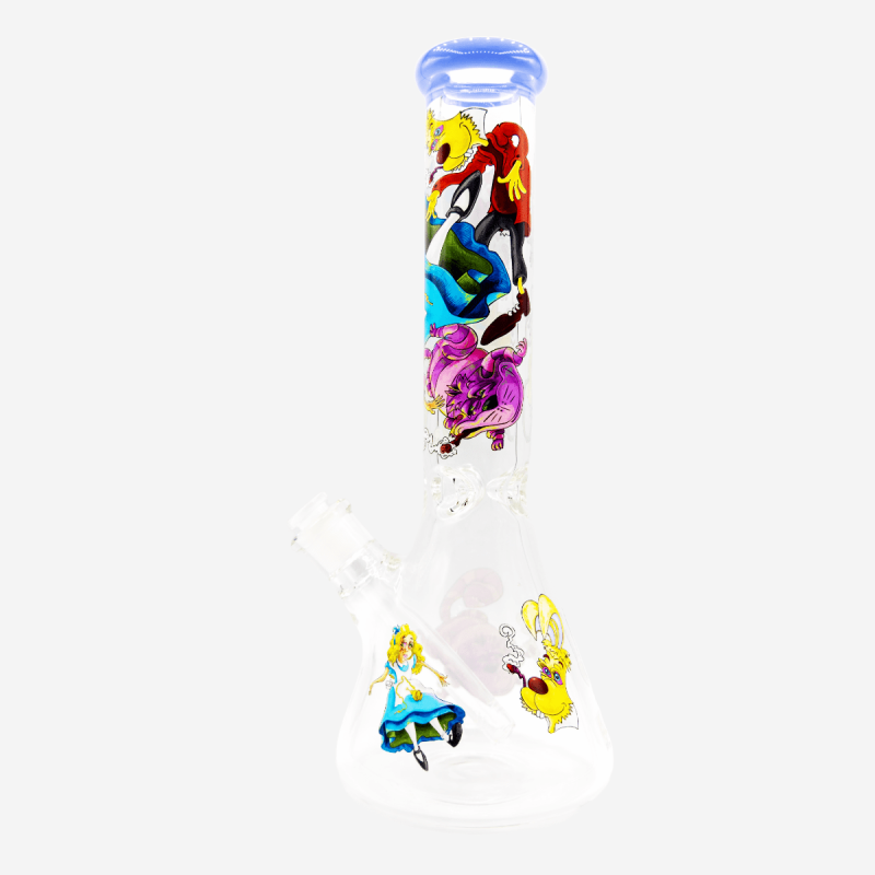 14 inch Dunkee Down The Hole Biker hand pipe – Pipe King LLC LA Wholesale Smoke Shop and Accessories