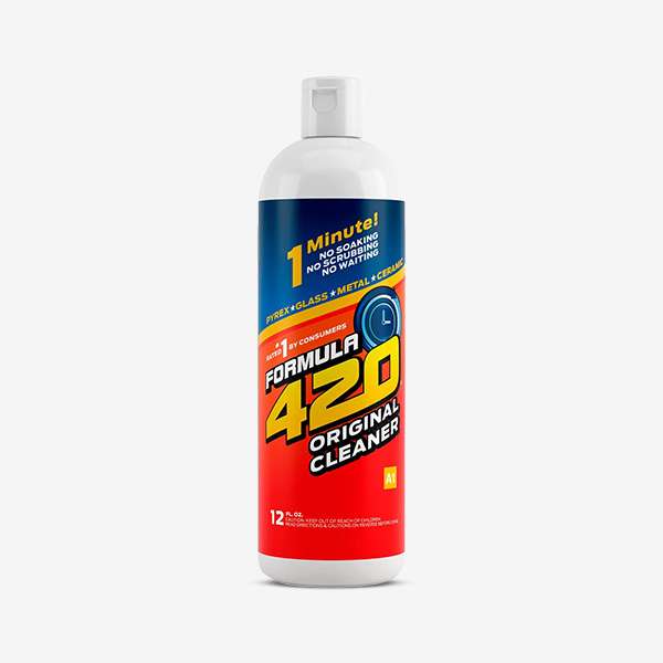 Formula 420 Cleaner Formula 420 Cleaner bottles in multiple sizes for glass, ceramic, quartz, and metal surfaces Wholesale Smoke Shop Pipe King LLC