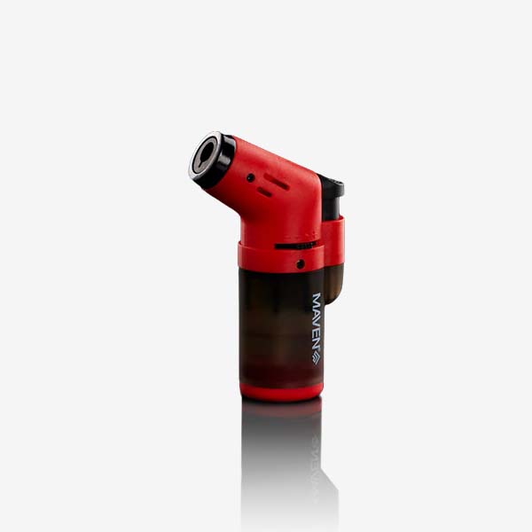Alpha Mini Transparent – 5 Pack Alpha Mini Transparent Torch Lighter – 5 Pack of compact, refillable lighters with jet flame and transparent tank in Black, Red, Blue, Green, and White. Ideal for smoke shop wholesale.