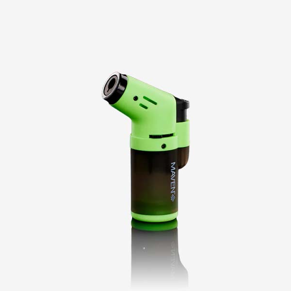 Alpha Mini Transparent – 5 Pack Alpha Mini Transparent Torch Lighter – 5 Pack of compact, refillable lighters with jet flame and transparent tank in Black, Red, Blue, Green, and White. Ideal for smoke shop wholesale.