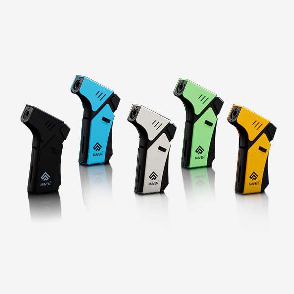 Pro Mini – 5 Pack Pro Mini Torch Lighter – 5-pack of refillable butane lighters with windproof flame, fuel gauge window, and safety lock. Ideal for wholesale and retail.