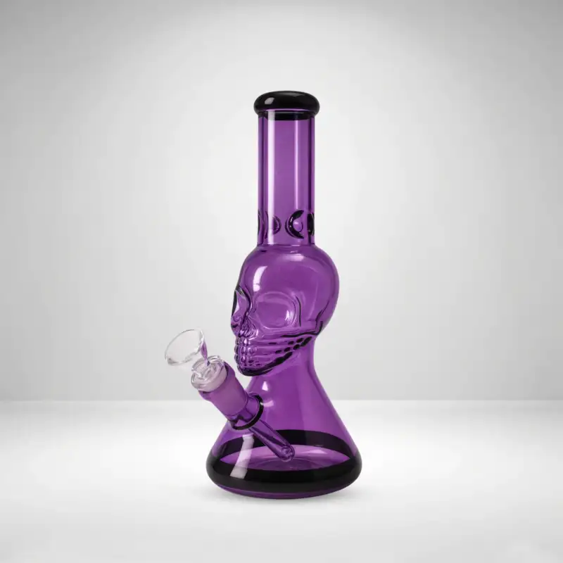 10" Skull Beaker Waterpipe by Pipe King Wholesale – Wholesale glass pipe distributors LA USA | best wholesale glass pipe distributors LA